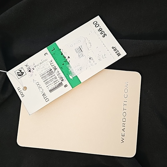 Dotti Swimsuit Cover-Up Dress Black Size Large NWT - Picture 5 of 6